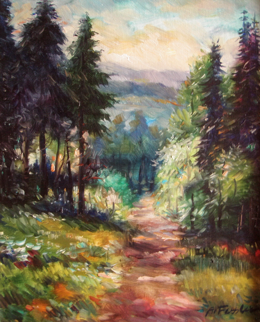 Albert Fessler (1908 - 1978) -  Landschaft in Nordspanien 1972  - 30 x 26 cm - 89 € mtl./K 1450 €