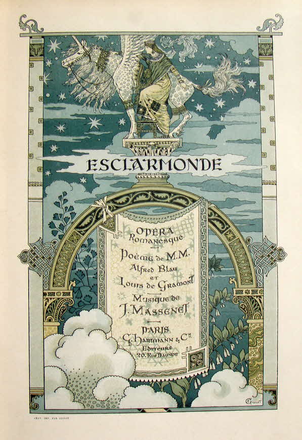 Jules �mile Fr�d�ric Massenet (* 12. Mai 1842 in Montaud bei Saint-�tienne; � 13. August 1912 in Paris) war ein franz�sischer Opernkomponist.

Esclarmonde - Romantische Oper in vier Akten, erste Auff�hrung Paris 1889 - 39 € mtl./K 350 €