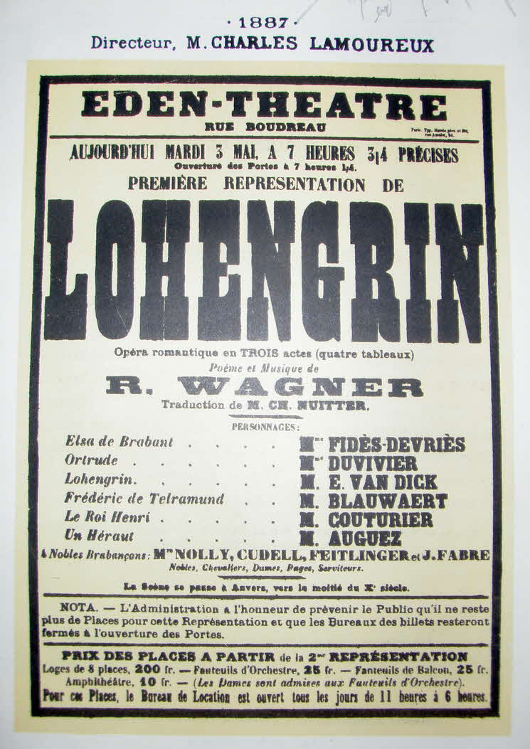 Richard Wagner (1813-1883)  Lohengrin   Libretto November 1845   Musik August 1847   Erstauff�hrung 28.August 1850 Weimar - 39 € mtl./K 350 €
