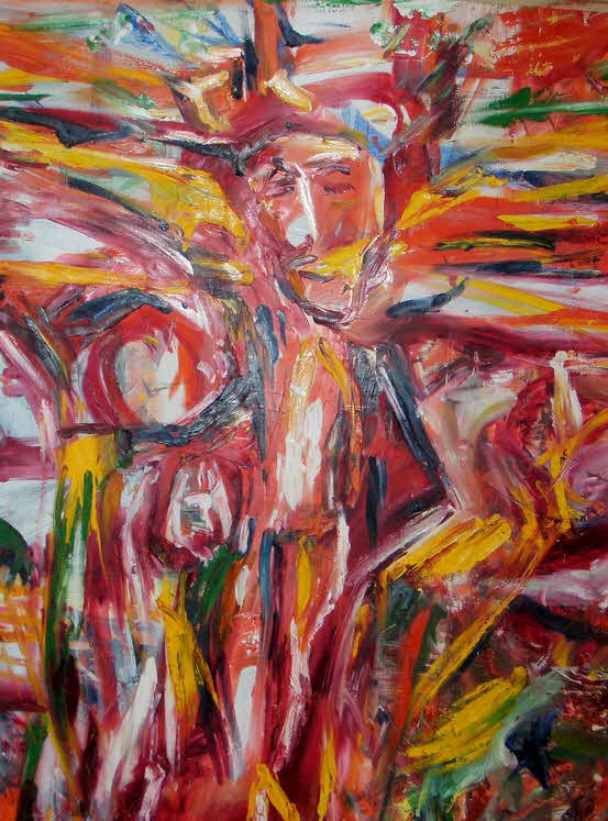 Klaus Kusche (1931 - 1997) - Der Sieg - 100  x 80 cm - um 1980  - 59 € mtl./K 650 €