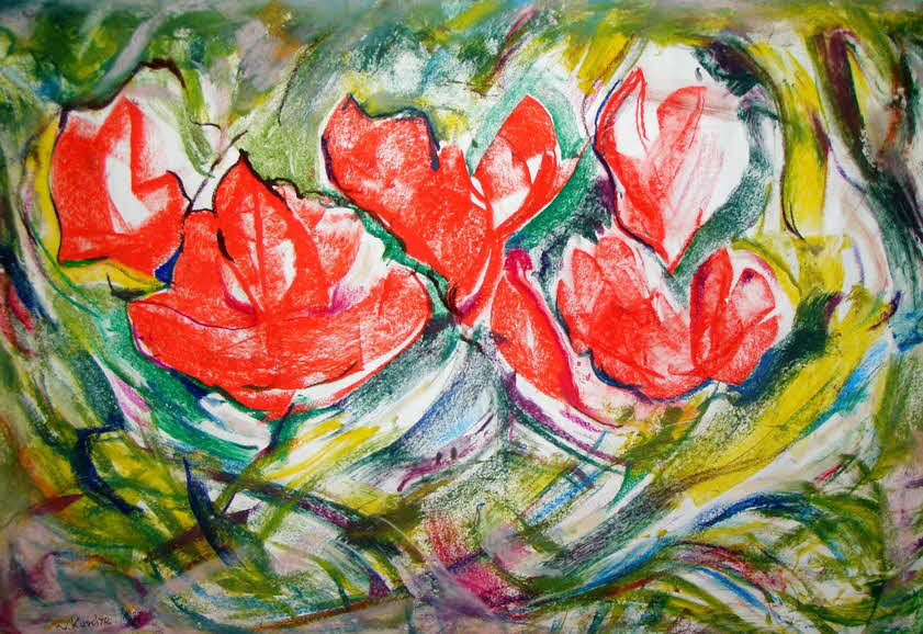 Klaus Kusche (1931 - 1997) - Der Garten - 60 x 50 cm - um 1990  - 39 € mtl./K 450 €