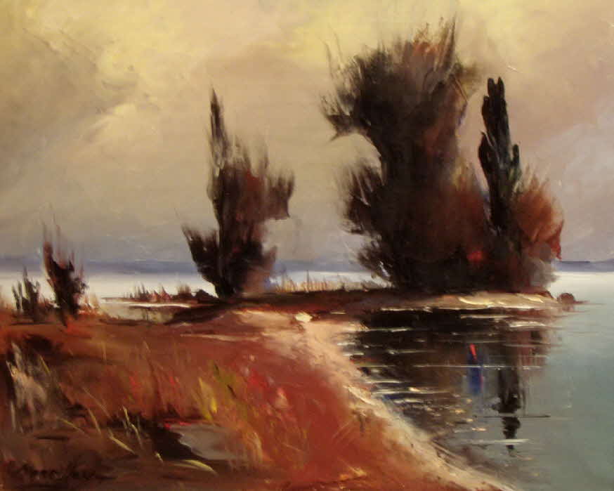 Kleine Insel am Meer - um 1980 - 50 x 61 cm - 59 € mtl./K 650 €