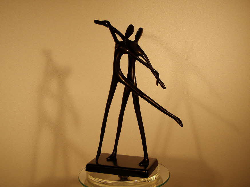 T�nzer - Pas de Deux - Metallguss veredelt - 27 x 20 x 8 cm - 39 € mtl./K 350 €